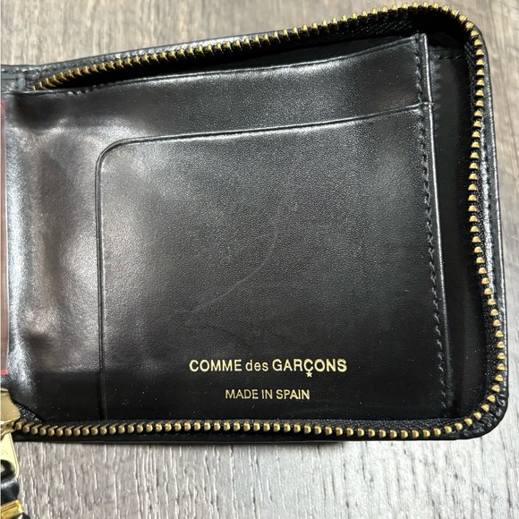 NEW | COMME des GARCONS Luxury Leather Zip Around Mens Wallet - Picture 7 of 12